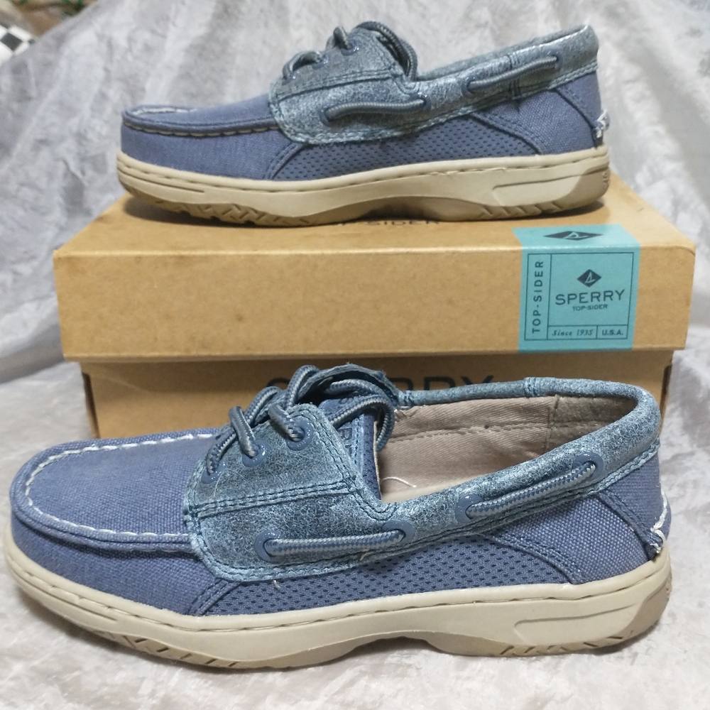 Sperry Billfish in Slate Blue Excellent Condition